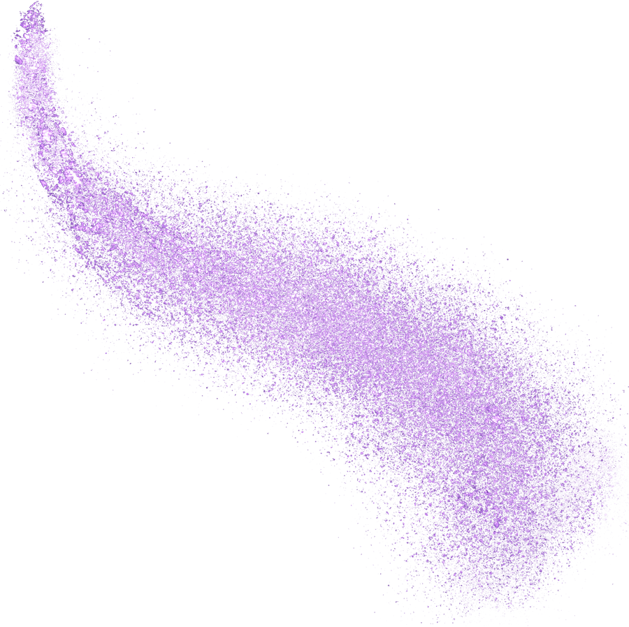 purple glitter comet