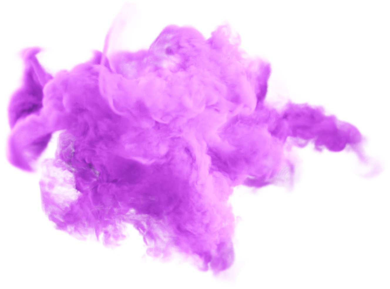 realistic purple smoke explosion effect